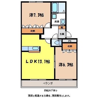 間取図 飯田線（長野県内）/木ノ下駅 徒歩10分 1階 築20年