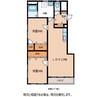 ハイツオワデ 2LDKの間取り