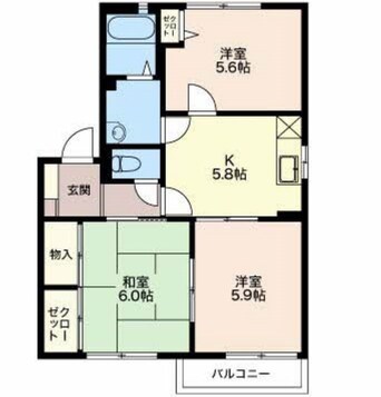 間取図 飯田線（長野県内）/沢駅 徒歩20分 1階 築22年