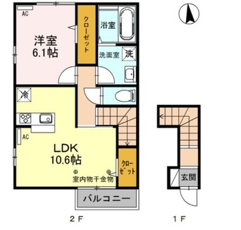 間取図 D-roomPal南原