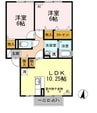 エスペランサ 2LDKの間取り