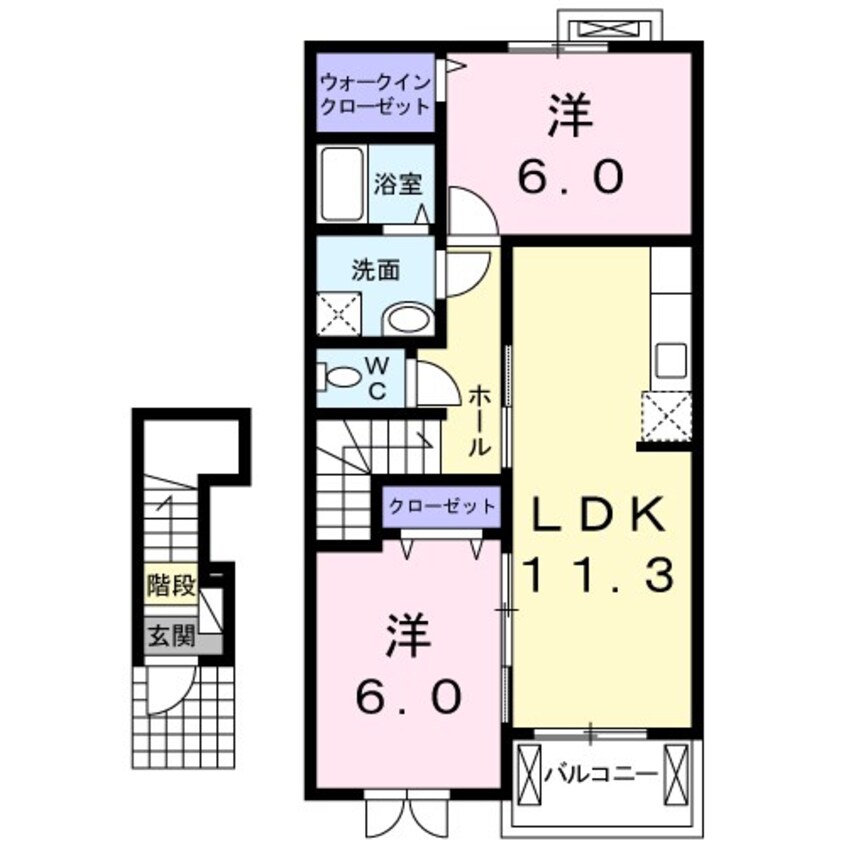 間取図 プリート　フィオーレ