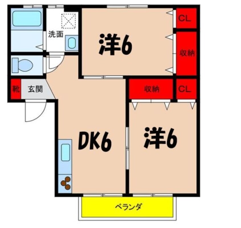 間取図 飯田線（長野県内）/伊那市駅 徒歩21分 1階 築25年