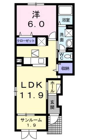 間取図 プレズィールジプソフィラ