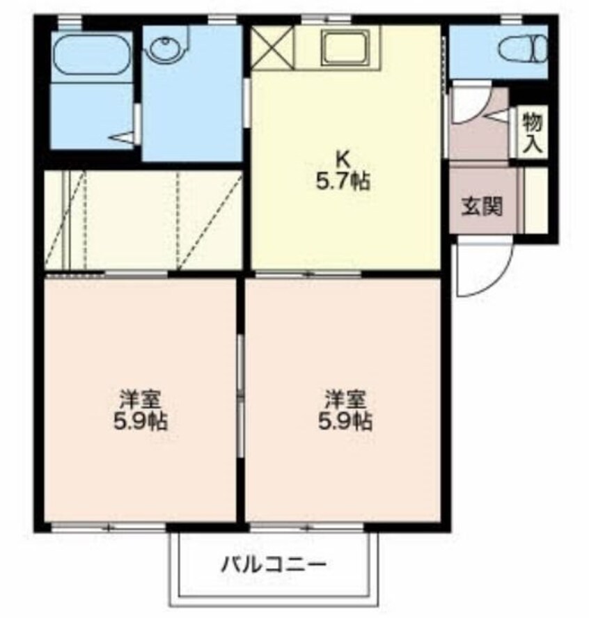 間取図 メゾンルミエールＡ