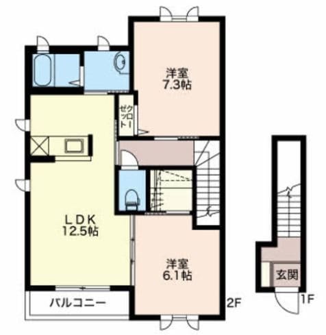 間取り図 コートボナールＢ