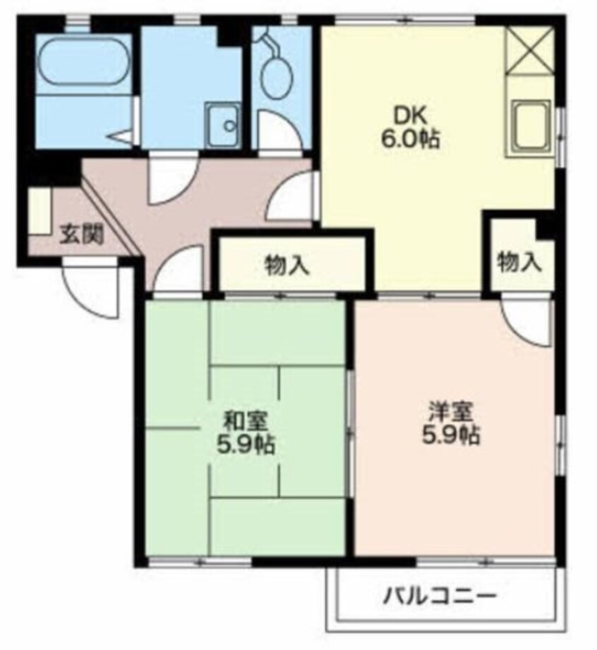 間取図 飯田線（長野県内）/木ノ下駅 徒歩8分 1階 築32年