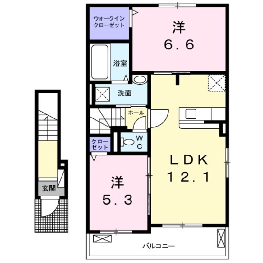 間取図 ベル　ルミエール