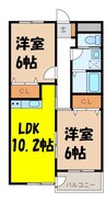 MK45 2LDKの間取り