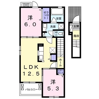 間取図 カルムブリーズＢ