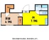飯田線（長野県内）/伊那市駅 徒歩8分 2階 築51年 1DKの間取り
