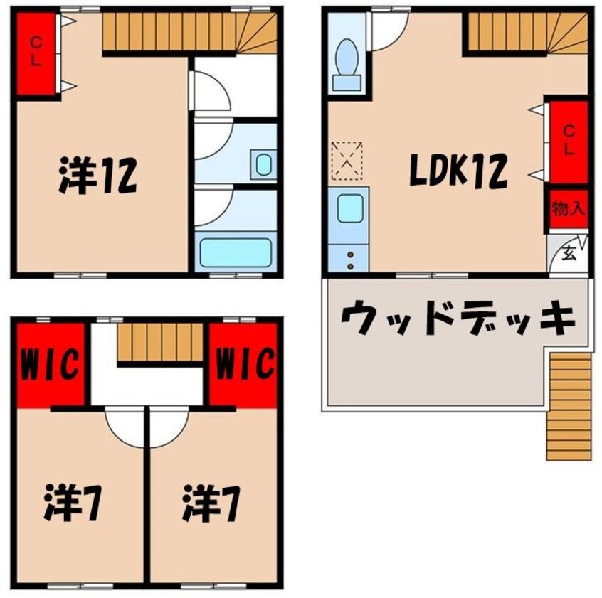 間取図 エスカルゴマンションA