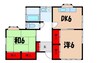 田畑貸家2 2DKの間取り