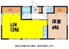 大前団地１０号 1LDKの間取り