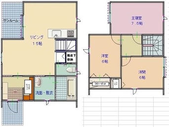 間取図 飯田線（長野県内）/北殿駅 徒歩17分 1-2階 築3年