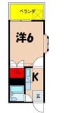飯田線（長野県内）/伊那北駅 徒歩29分 1階 築32年 1Kの間取り