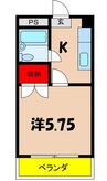 飯田線（長野県内）/伊那北駅 徒歩6分 4階 築39年 1Kの間取り