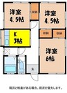 飯田線（長野県内）/伊那市駅 徒歩25分 1階 築54年 3Kの間取り