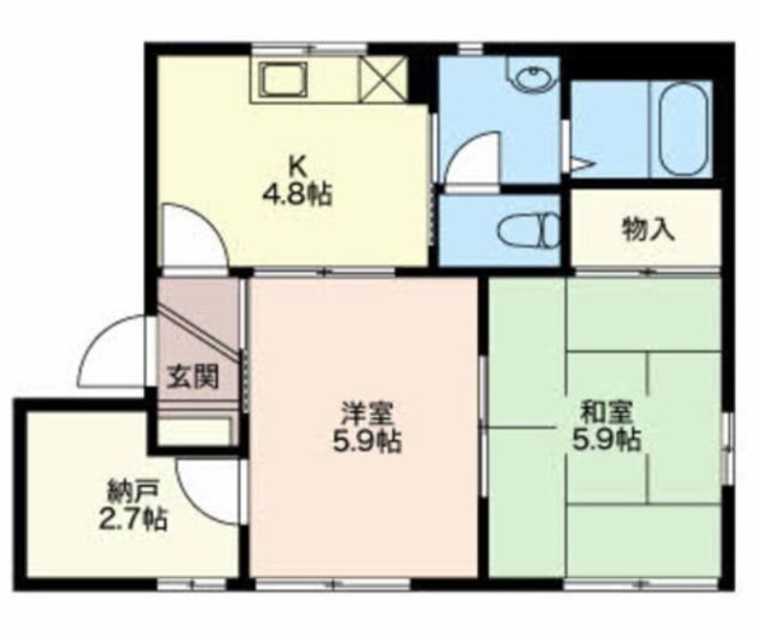 間取図 フレグランスマロニエA