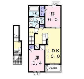 間取図 飯田線（長野県内）/沢駅 徒歩7分 2階 築2年