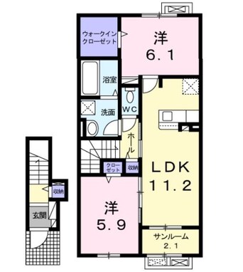 間取図 セリシール・ヴィラージュB