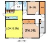 ナトゥーア西春近III 2LDKの間取り