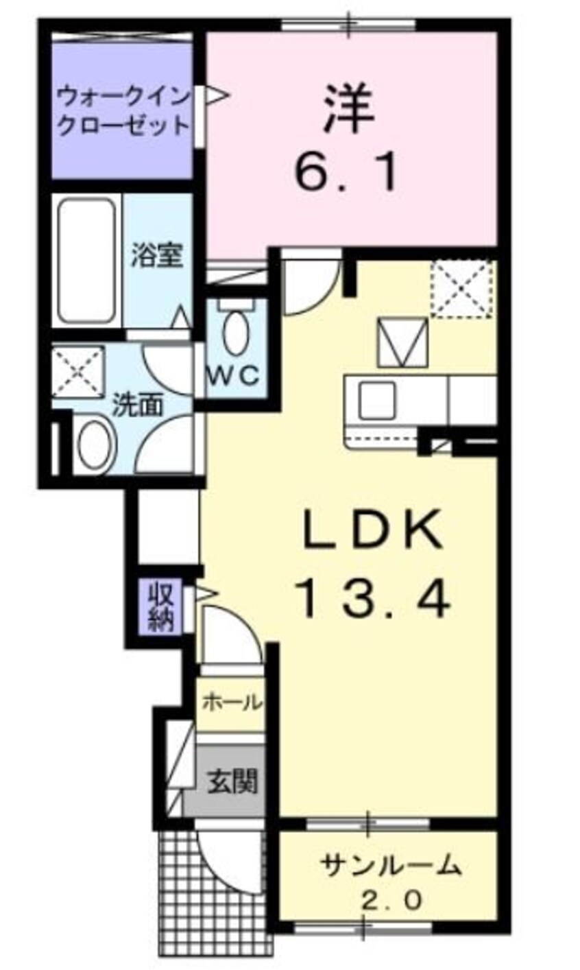 間取図 飯田線（長野県内）/田畑駅 徒歩13分 1階 築5年