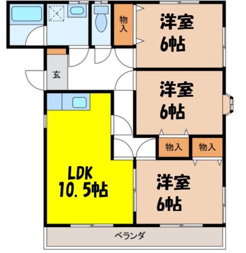 間取図 飯田線（長野県内）/伊那松島駅 徒歩13分 2階 築23年