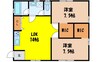 飯田線（長野県内）/伊那福岡駅 徒歩21分 2階 築22年 2LDKの間取り