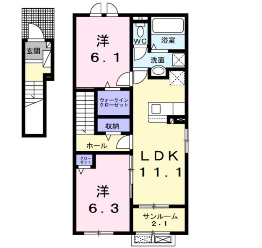 間取図 カーサメヌエット