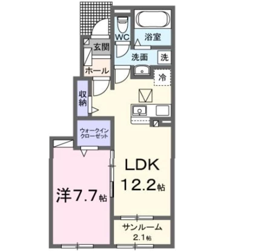 間取図 カーサラルゴ