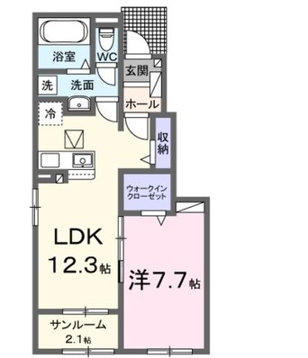 間取図 カーサラルゴ