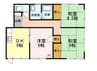 飯田線（長野県内）/伊那市駅 徒歩18分 1階 築32年 3DKの間取り