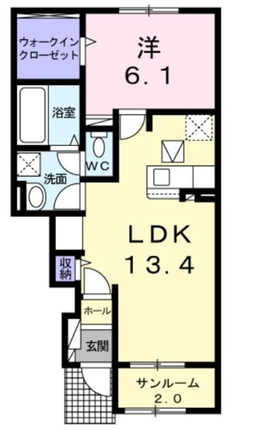 間取図 飯田線（長野県内）/田畑駅 徒歩11分 1階 築5年