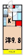 グランデコスモ 1Kの間取り
