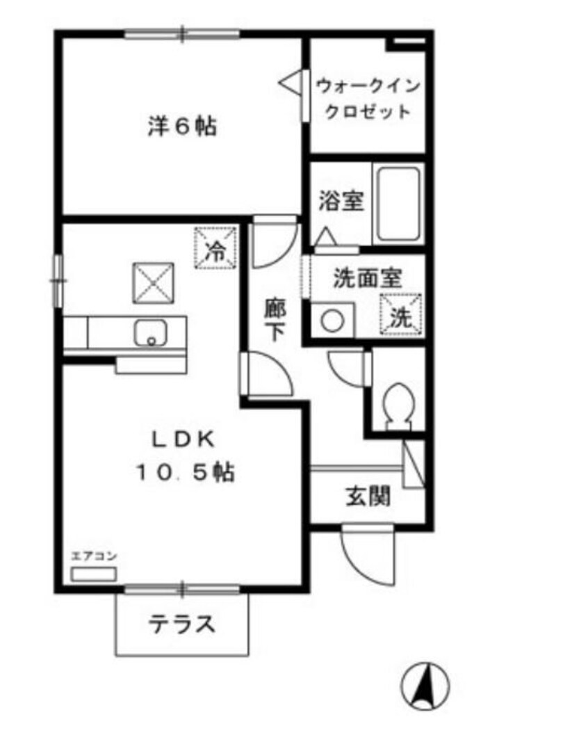 間取図 ロイヤルガーデン中島II