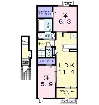 間取図 Lottie伊那I