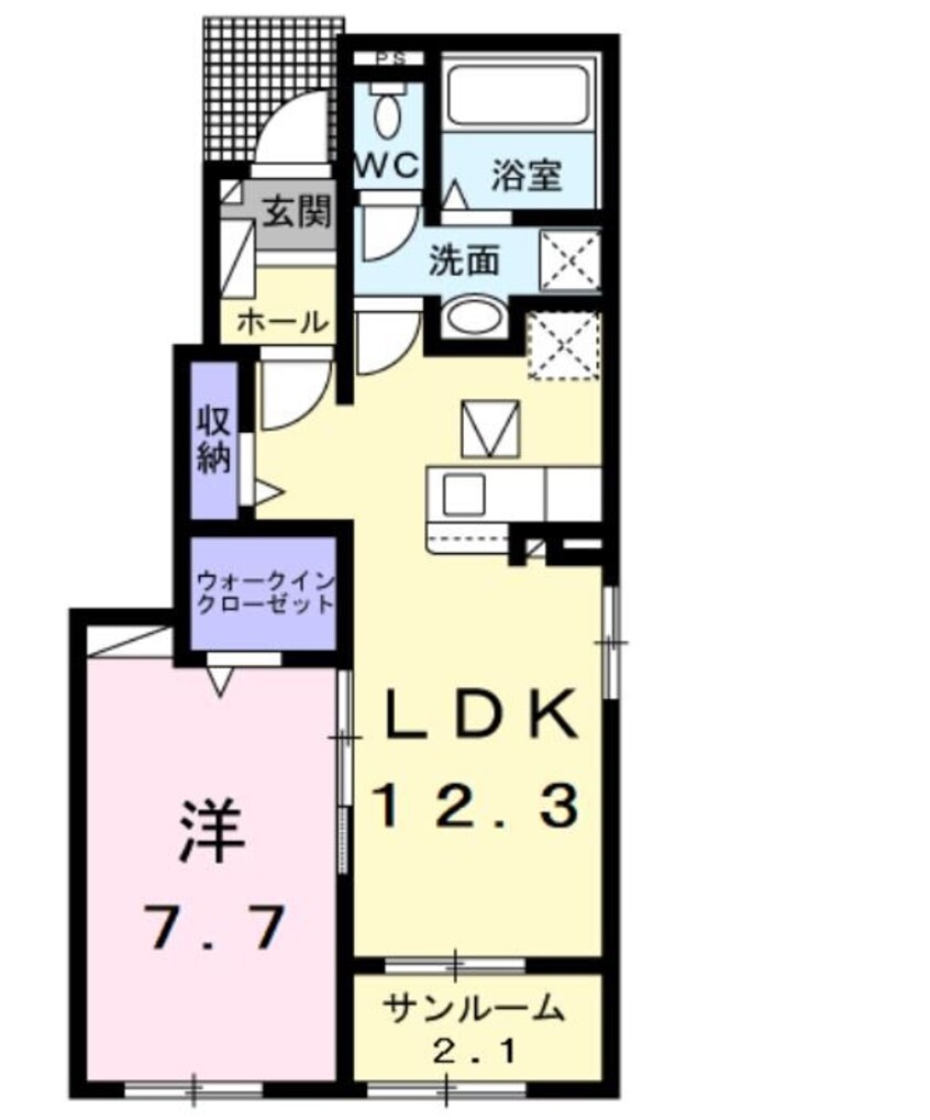 間取図 カーザ　マルヒロ