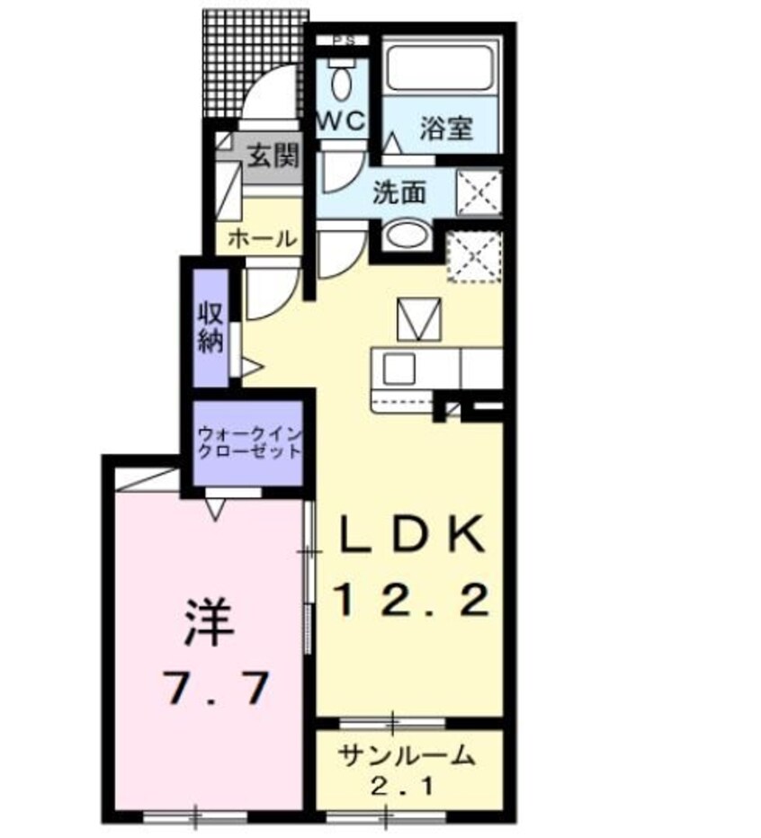 間取図 カーザ　マルヒロ