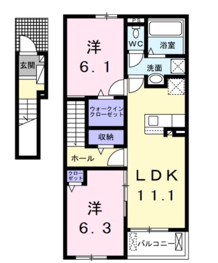 間取図 カーザ　マルヒロ