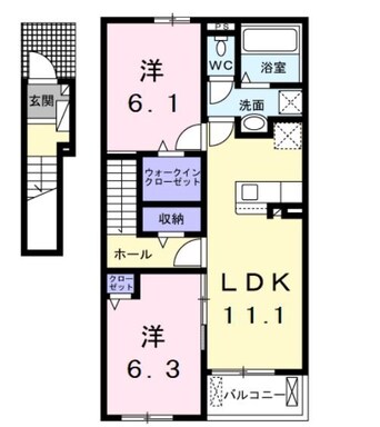 間取図 カーザ　マルヒロ