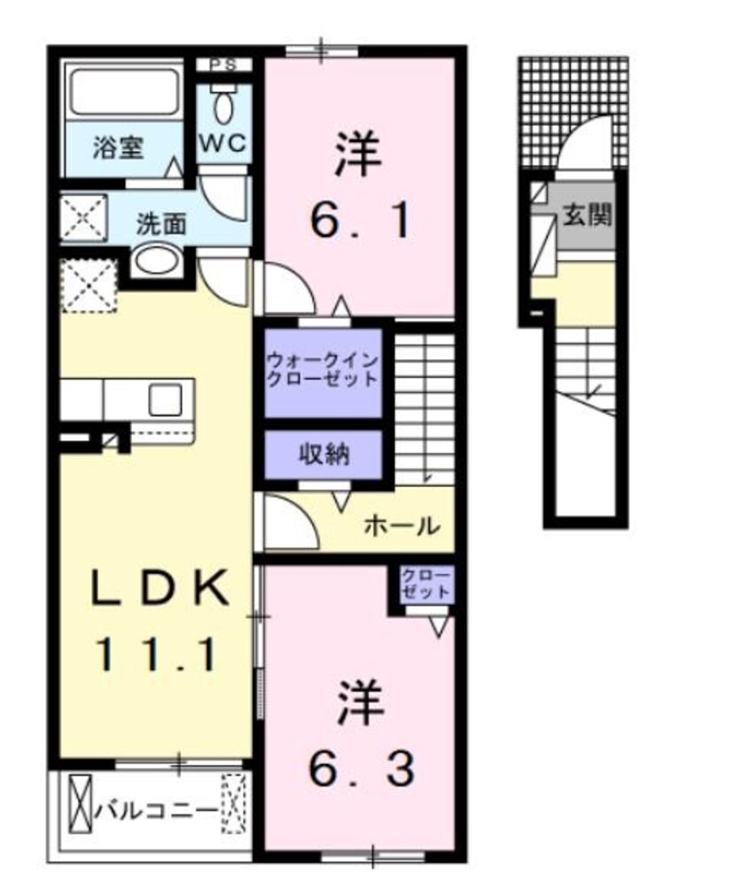 間取図 カーザ　マルヒロ