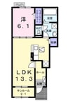 飯田線（長野県内）/伊那市駅 徒歩13分 1階 1年未満 1LDKの間取り