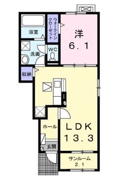 間取り図 飯田線（長野県内）/田畑駅 徒歩16分 1階 1年未満