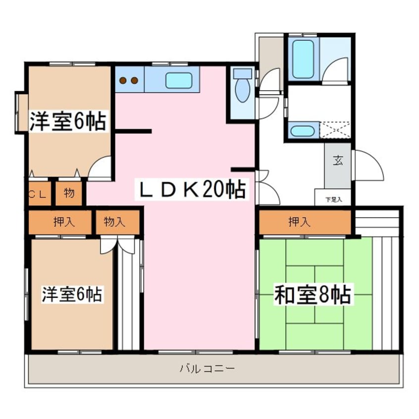 間取図 北原マンション