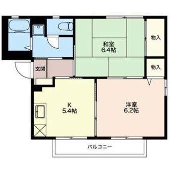 間取図 グリーンハイツ島立Ｄ