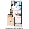 アンジュ 1LDKの間取り