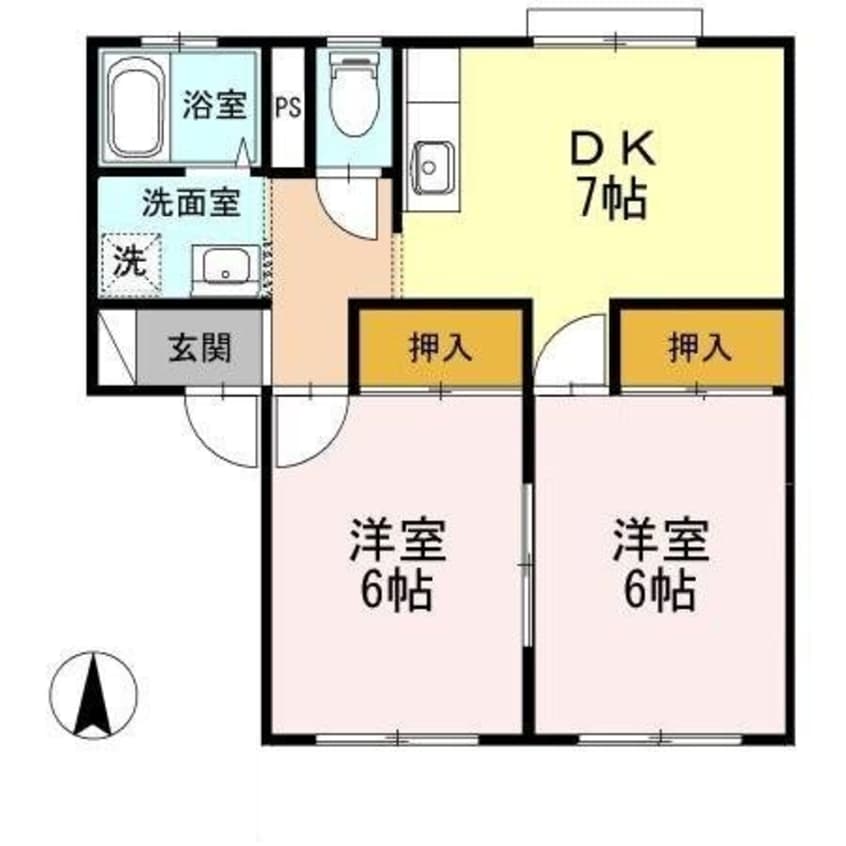 間取図 リバティーフジＢ