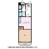 第二コーポかどや 1LDKの間取り