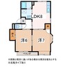 ラプラスプリティ 2LDKの間取り